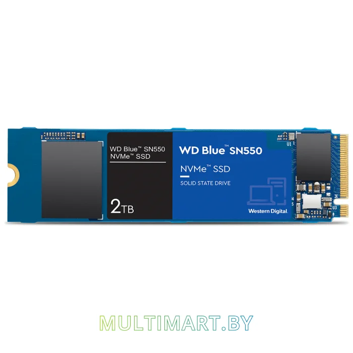SSD диск WD Blue SN550 NVMe 2TB (WDS200T2B0C)